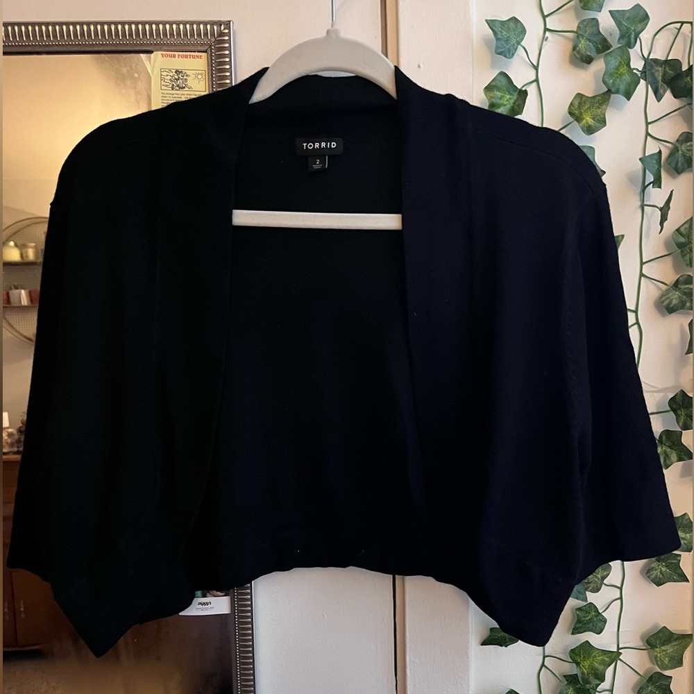 Torrid Black Cardigan Sweater